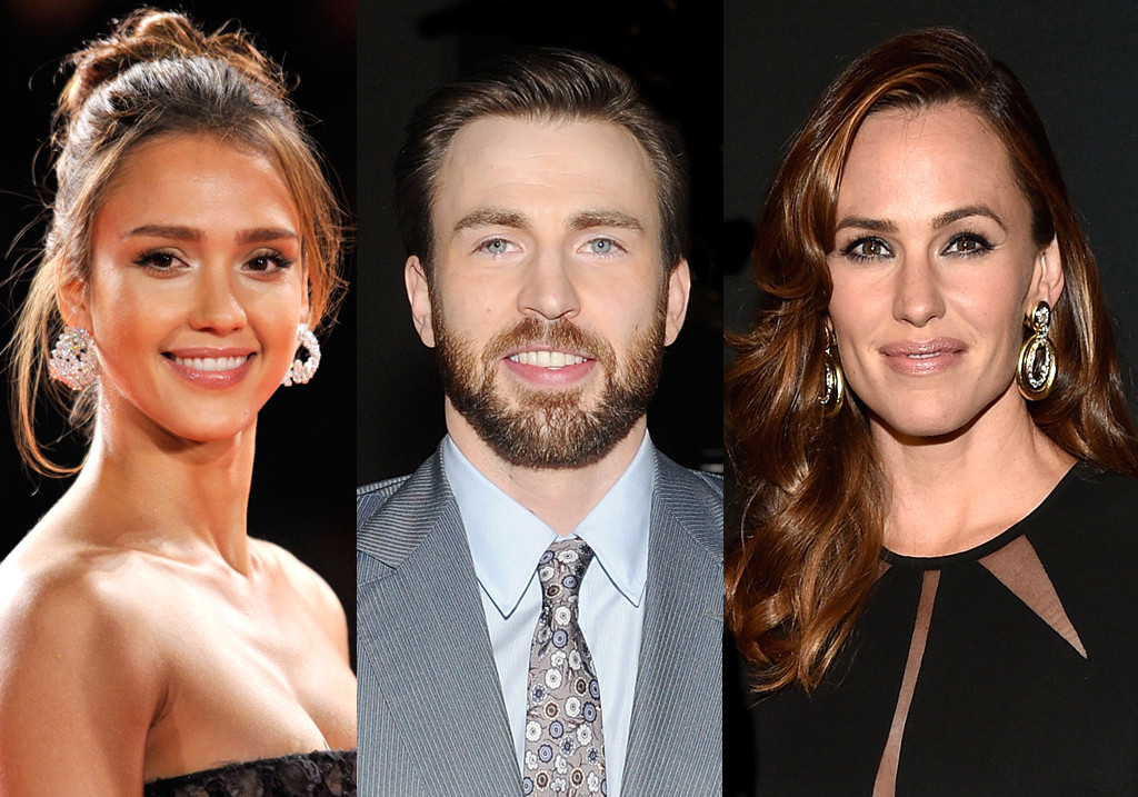 Jessica Alba, Chris Evans, Jennifer Garner Jessica Alba, Chris Evans, Jennifer Garner
